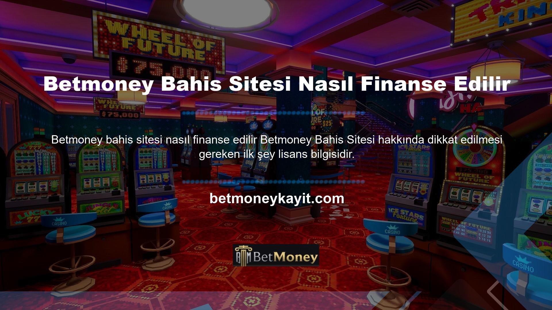 Web sitesi işletim lisansı bir casino lisansıdır