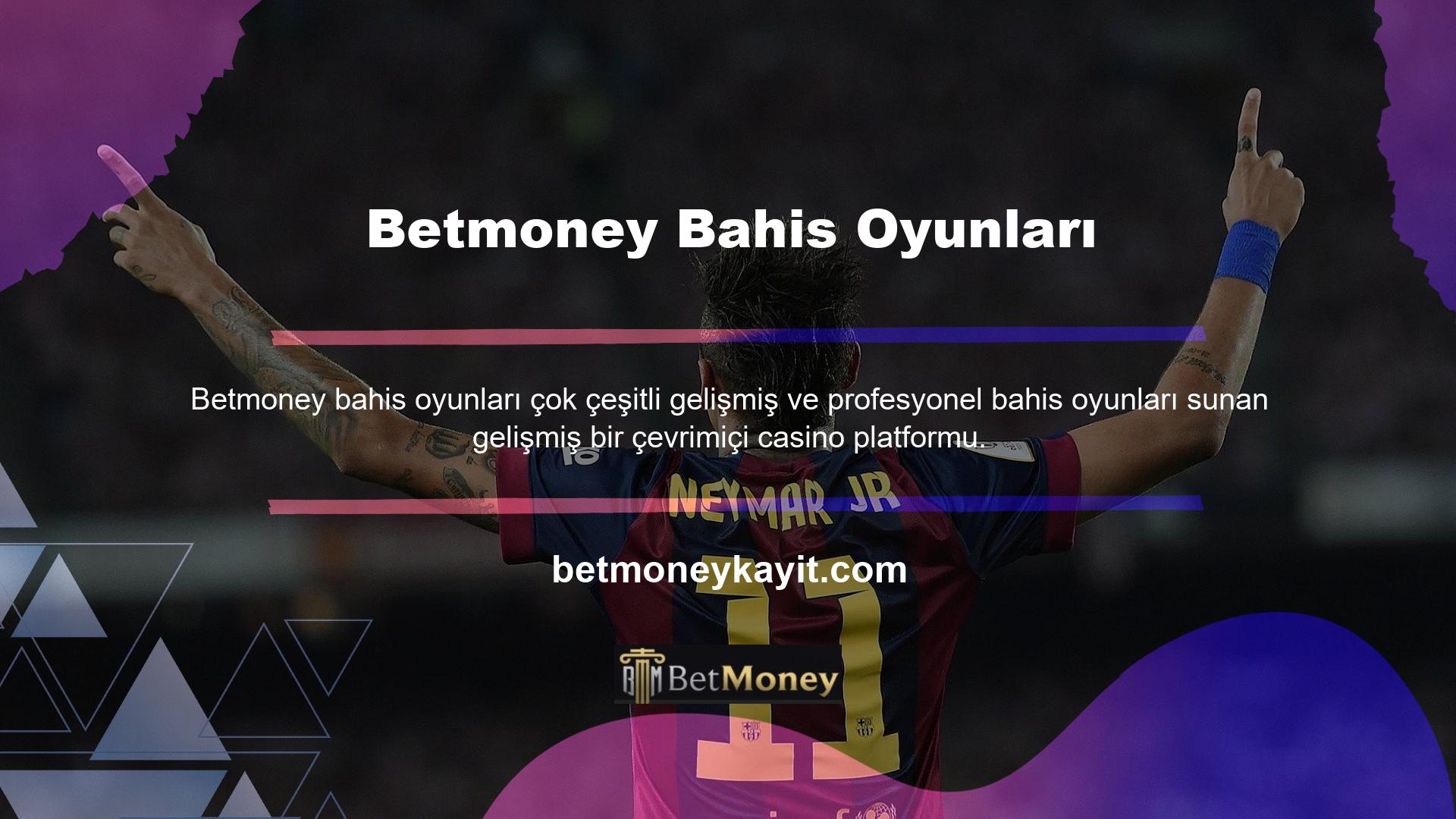 Betmoney online casinoları yüksek kaliteli oyunlarıyla ünlüdür